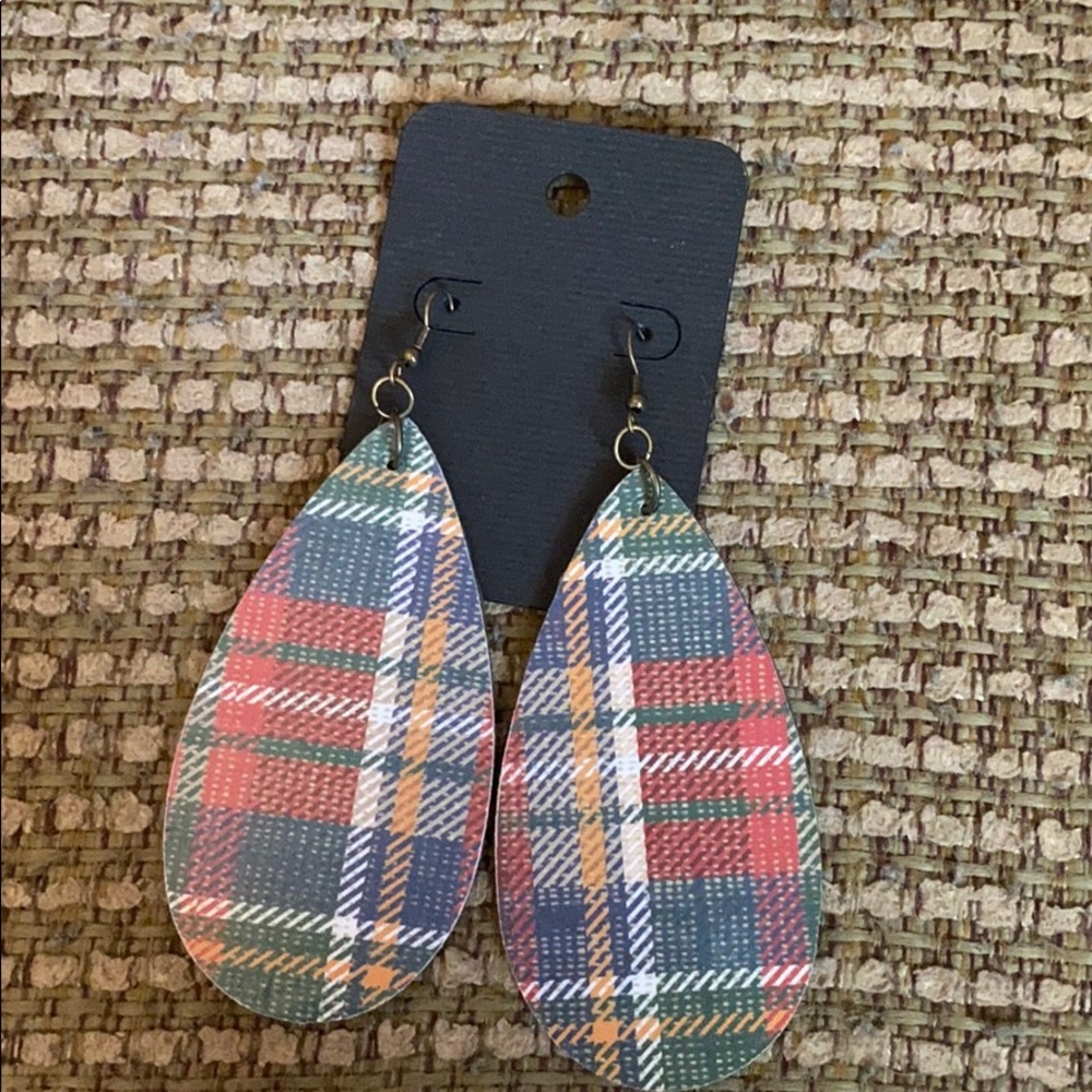 Handmade Plaid Earrings
